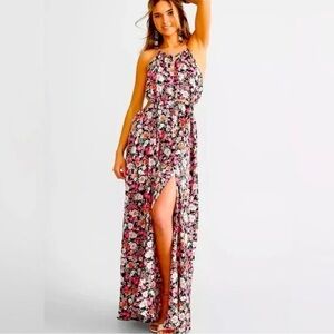 HYFVE Floral Print Maxi Dress with Slit